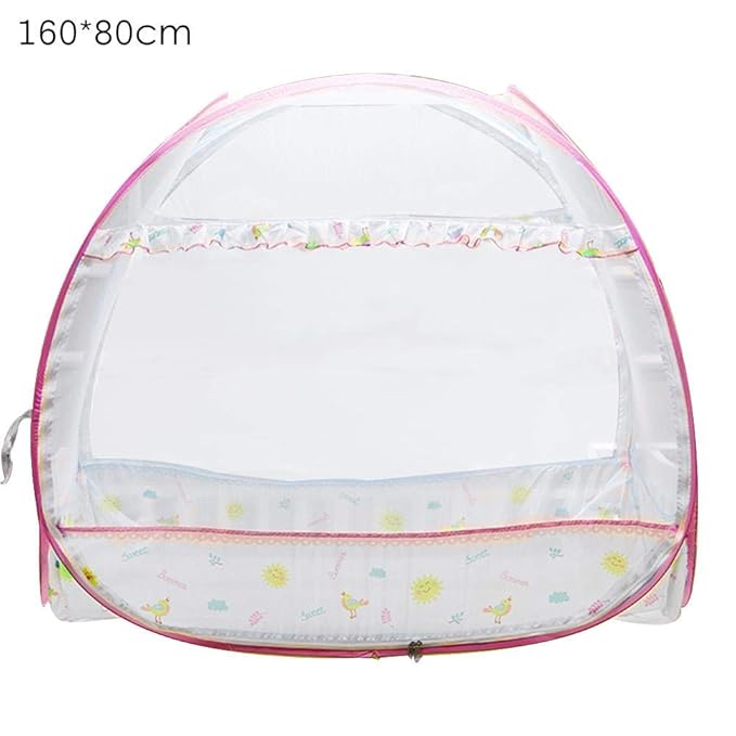 Clevoers Neu Babybett Moskitonetz Für Babybet,Verschlüsselte Moskitonetze Sind Sicherer,Glasfaser, faltbar, für Kinder