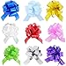 HONGJUYUAN Wrapping Ribbon Pull Bows for Wedding, Party, Birthday, Car, Holiday, Presents, Bags, Baskets, Bottles Decorations 9 Pieces in Different Color
