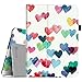 Fintie Case for iPad 9.7 2018/2017, iPad Air 2, iPad Air - [Corner Protection] Premium Vegan Leather Folio Stand Cover, Auto Wake/Sleep for iPad 6th / 5th Gen, iPad Air 1/2, Raining Hearts