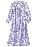 National Dainty Floral Flannel Gown