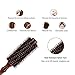 Mokale Natural Boar Bristle Round Comb Hair Brush with Ergonomic Natural Wood Handle,2.2 Inch,Styling Essentials for Hair Drying, Styling, Curling