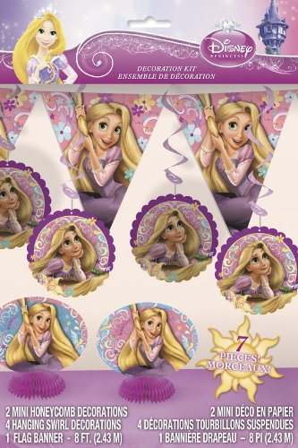 Disney tangled party decoration kit, 7pc