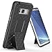TILL for Galaxy S8 S VIII Case, TILL [Thin Design] [Black] Full-Body Holster Armor Case [Built-in Kickstand] Locking Belt Swivel Clip Non-Slip Texture Combo Hard Shell Cover for S8 (5.8 INCH)