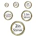 West Coast Paracord Brass O-Rings - 10 Pack - Leathercraft, DIY, Jewelry, Handbag, Strapping, Webbing (3/4 Inch)