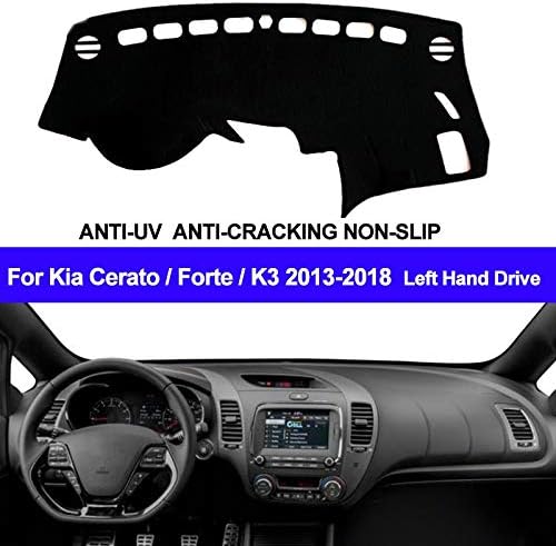 XIANGFA Car Dashboard Cover Dash Mat Dash Pad DashMat Carpet ANti-UV NON-Slip For Kia Cerato Forte K3 2013-2015 2016 2017 2018
