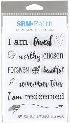 SRM Stickers I Am Clear Bible Journaling Stamp with Image