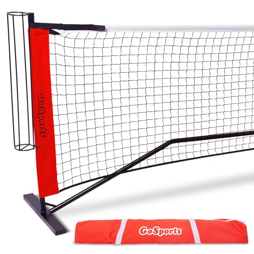 GoSports Regulation 22 ft Pickleball Net - Includes Net, Frame and Carry Case, Portable Design for Setup in Minutes