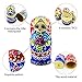 IUMÉ Nesting Dolls，Russian Matryoshka Wood Stacking Nested Semenov Wooden Handmade Toys The Best Gift for Children Kids Christmas Mother's Day Birthday Home Room Decorat Halloween Wishing Gift 7 PCS