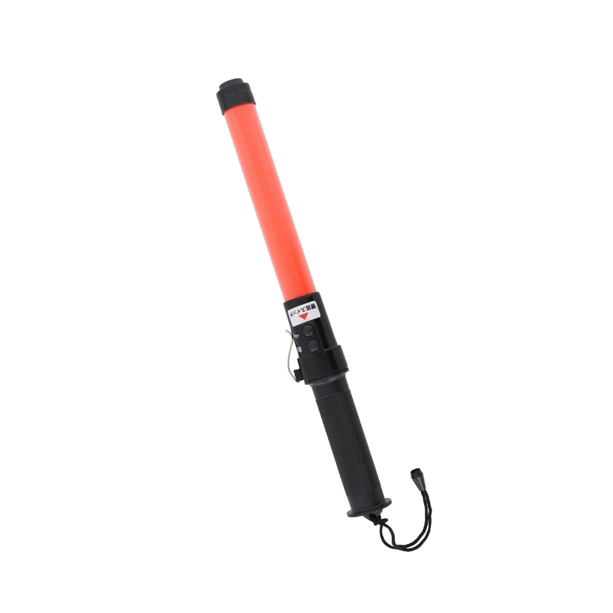 高儀(Takagi) LED 誘導棒 警笛付 41cm 乾電池式 点滅・点灯切替可能 ベルトフック・ハンドストラップ付き 警笛音 約95~100dB/m 赤 明るい 合図灯 誘導灯 交通整理 夜間工事 駐車場 単2形乾電池 2本使用 高儀 たかぎ商品画像