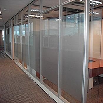 Coavas Privacy Window Film Decorative Static Cling Glass Window Film Non Adhesive Window Sticker for Office Home/Bathroom/Livingroom/Kitchen 35.5x78.8 inch