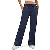 ATHMILE Womens Sweatpants 2026 Fall Baggy Wide Leg Sweatpant Fleece Lined Straight Leg Sweat Pants