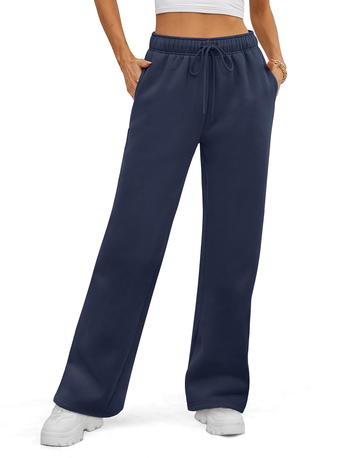 ATHMILE Women’s Flare Sweatpants Fleece Lined