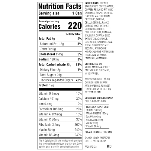 STARBUCKS DOUBLESHOT ENERGY DRINK COFFEE BEVERAGE, MOCHA, ICED COFFEE, 15 FL OZ CANS (12 PACK)