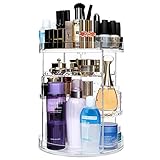 CECOLIC 360° Rotating Makeup Organizer 12 Layers Acrylic Cosmetic Storage, Fits Jewelry,Makeup Brushes, Lipsticks and More