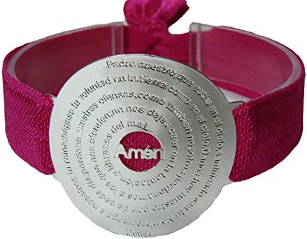 Martinuzzi Accessories Our Father Prayer Bracelet Our Lord's Prayer Silver Plated Bracelet (Spanish)