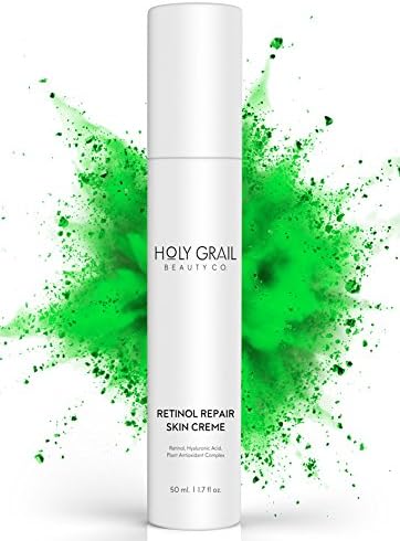 High Potency Retinol Repair Anti Aging Wrinkle Skin Cream – Reduce Fine Lines and Dark Spots, Visible Results. Hyaluronic Acid Vitamin E Green Tea & Shea Butter Facial Moisturizer by Holy Grail Beauty