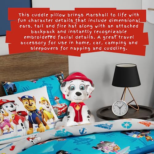 Paw Patrol Marshall Kids Bedding Super Soft Plush Cuddle Pillow Buddy