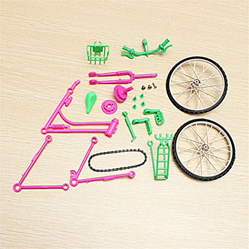 Vipe Exquisite Detachable Plastic Bike Rotatable Bicycle Wheel Toys for Barbie Dolls