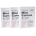 Mont Marte Mini Canvas 6x8cm, Stretched Small Canvas& Primed Plastic Frame 2pcs Shrinked- 36 Pack, Ideal for Miniature Paintings and Place Cards