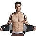 Back Brace with Suspenders/Shoulder Straps - Light & Breathable - Lumbar Support Belt for Lower Back Pain - Posture, Work, Gym - Neotech Care Brand - Black Color - Size L