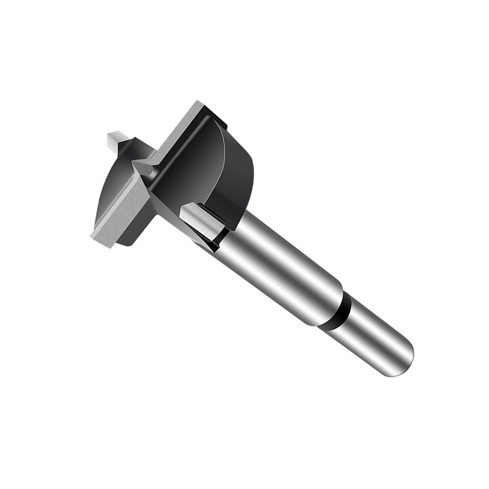 50mm Forstner Drill Bit, Black Tungsten Steel Wood Boring Bit, Round Shank Wood Tools, Professional Forstner Drilling Bit Cutter Bit,Woodworking Hole Saw