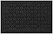 Door Mat Indoor Outdoor Doormats Outside Effective Scraping of Dirt Patio Grass Moisture Snow Dust Grit Removal Ideal Low Profile Doormat Front Door Entrance Mat Black Rug Non Slip Rubber 17.5’’x 27’’