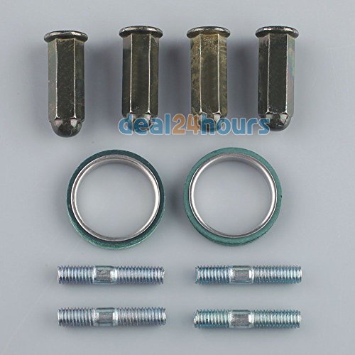 Chinese Scooter Exhaust Studs Nuts Gasket Set GY6 50cc 125cc 150cc QMB139 Moto