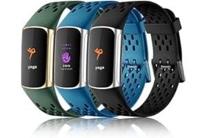 Maledan Band Compatible with Fitbit Charge 5/Charge 6 Bands for Women Men