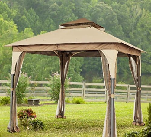 Patio Gazebo, Metal Gazebo, Pergolas And Gazebos,8' x 8' ,Portable-Enjoy Your Personal Shaded Oasis