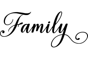 IMPOSING DESIGN #2 Family Decor Wall Art 15 X 6 Vinyl Wall Quote Decal Sticker Cute Family Cute Entrance Wall Art Decor Motivational Inspirational Lettering