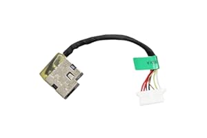 Zahara DC Power Jack with Cable for HP 17-by 17-CA Laptop L22528-001 L22528-001 799735-S51 799735-F51 799735-Y51