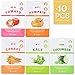 Naisture Fresh Vegatable Face Mask Set, Made from Everyday Korean Veggie Slices - 10 Facial Pack Set, 2 Masks of Tomato, Carrot, Kale, Pumpkin, and Cucumber Each