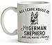 German Shepherd Mom Gifts Mug For Christmas Women Men Dad Decor Lover Decorations Stuff I Love German Shepherd Coffee Accessories Talking Art Apparel Funny Birthday Gift Products Dog Coffee Cup Mugs