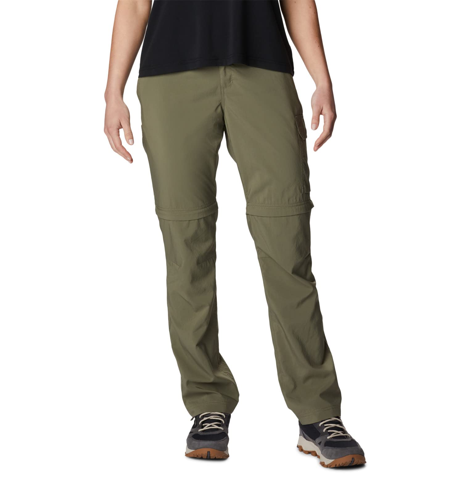 Columbia Womens Silver Ridge Utility Convertible Hiking Pant, Stone Green, 18 Short