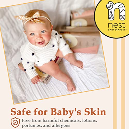 Nest Baby Diapers, Size 1, 713 lbs. (28 Count) Disposable Premium Diapers for Newborn Babies