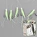 Relefree® 1pack Sabiki 5 Shrimp Rigs Glitter Glow in the Dark Fish Saltwater Fishing Bait Baits Lure Catch Catching Size16 Hook Tackel New