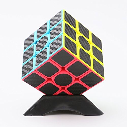 ONTOPJOY 3x3x3 Speed Cube Carbon Fiber Sticker Cube for Smooth Magic Cube Puzzles