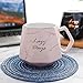 TFWell Cute Coffee Mug, Marble Ceramic Mug, Novelty Tea Cup, Unique Coffee Mug Gifts for Women, Man, Girls, Boys, Friends and Family, 14oz (Pink)