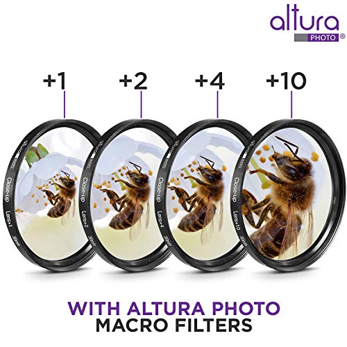 58mm Altura Photo Professional UV CPL ND4 Lens Filter and Close-Up Macro Accessory Kit for Lenses with a 58mm Filter Size - Thumbnail 2