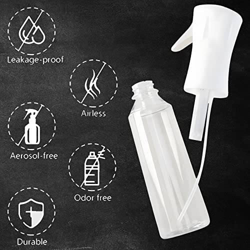 Continuous Spray Bottle 10 Ounce Hair Mister Spray Bottle Ultra Fine