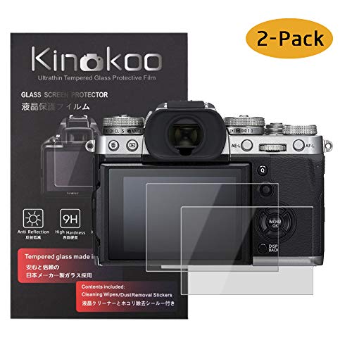 kinokoo Film de Verre trempé pour Fuji X-T3 Film de Protection d'écran Crystal Clear Fujifilm XT3 sans Bulles/Anti-Rayures (Paquet de 2)