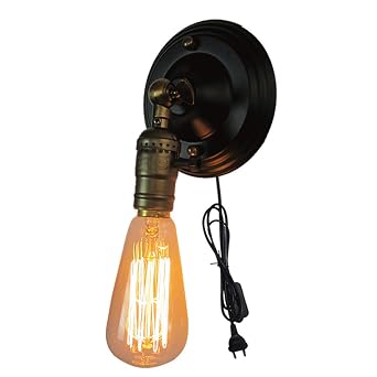 Vintage Edison Loft Wandlampen E26 Wandleuchte Mit Stecker