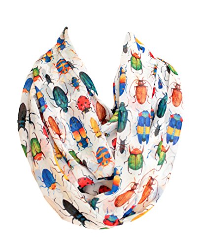 Etwoa's Bugs Infinity Scarf Circle Scarf Loop Scarf (Multicolored)