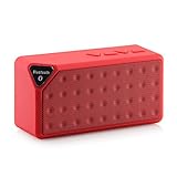 Tenflyer Mini Wireless Bluetooth Speaker X3 Support TF USB FM Handsfree Music Sound Box Subwoofer Loudspeakers with Mic (Red)