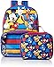 Disney Boys' Mickey Backpack with Lunch Window Pocket, Blue