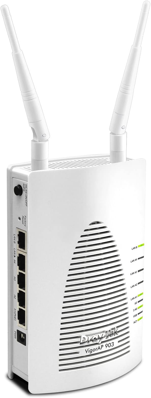 DrayTek VigorAP 903 Wireless Access Point Mesh 5 Gigabit PoE 11ac Wave 2