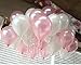 PartyWoo Pink Balloons, 100 pcs 10 Inch Balloon Pack of Pink Balloons, Cream Balloons, Girls Party Decorations, Girls Baby Shower Decorations for Girl Baby Shower, Disney Princess Party
