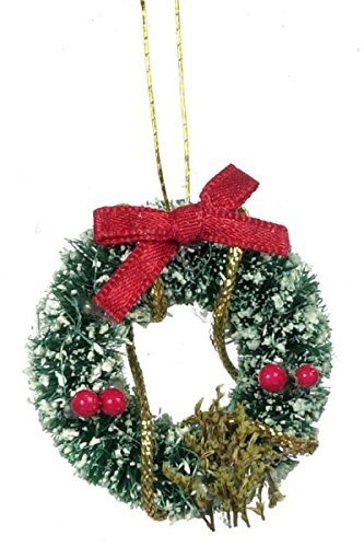 Dollhouse Miniature Holiday Wreath