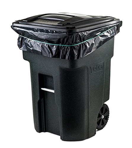 65 Gallon Trash Bags for Toter (Black, 100 Garbage Bags Per Case)