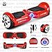 CHO Electric Self Balancing Dual Motors Scooter Hoverboard with Built-in Speaker and LED Lights - UL2272 Certified (4.5 Inch Wheels (No Speaker) Red)